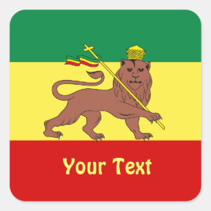 Rasta Reggae Lion of Judah Sheets of Stickers
