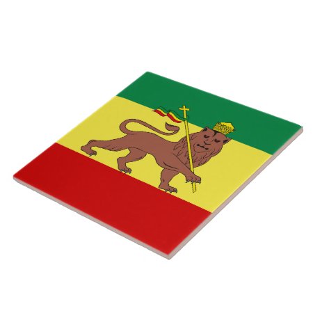 Rasta Reggae Lion Of Judah Trivet Tile