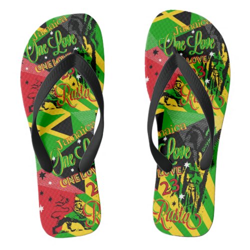 Rasta Reggae Party flip flops