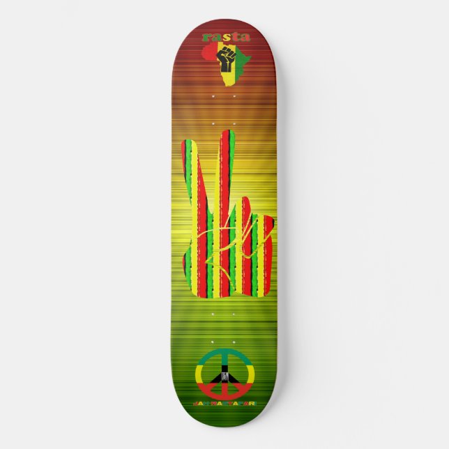Rasta Reggae  Skateboard Deck (Front)