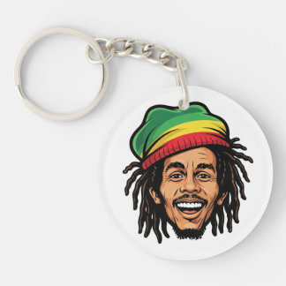Rasta Roots & Reggae Rhythms - Iconic Bob Marley Keychain