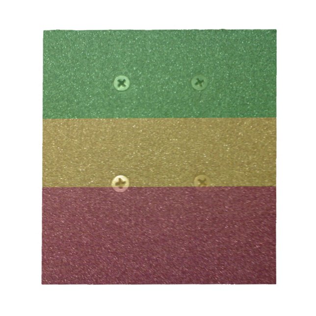 Rasta Skateboard Griptape Notepad (Front)