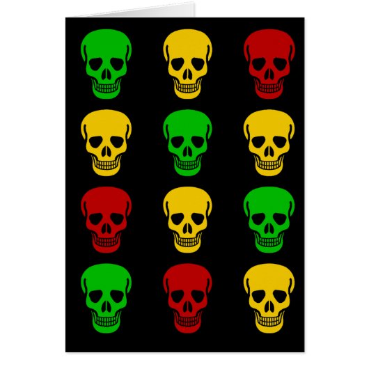 Rasta Skulls Cards (Front)