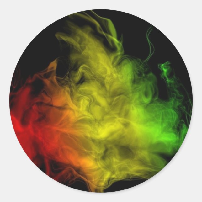Rasta Smoke Sticker (Front)