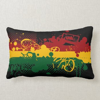 Rasta Soul Lumbar Pillow by Middlemind at Zazzle