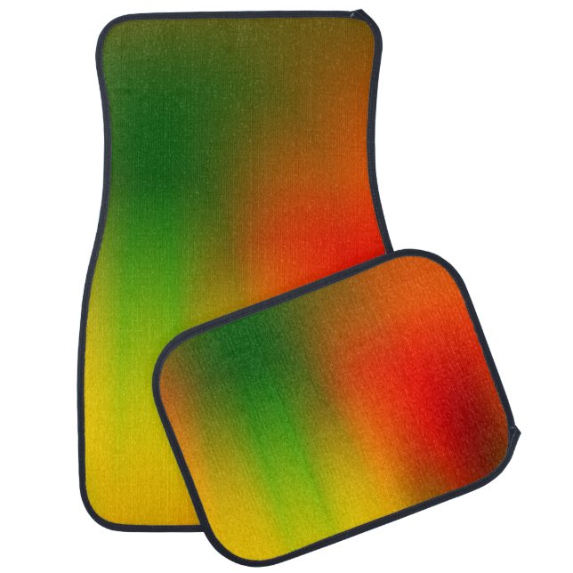 Rasta Splash of Color Car Floor Mat (Set)