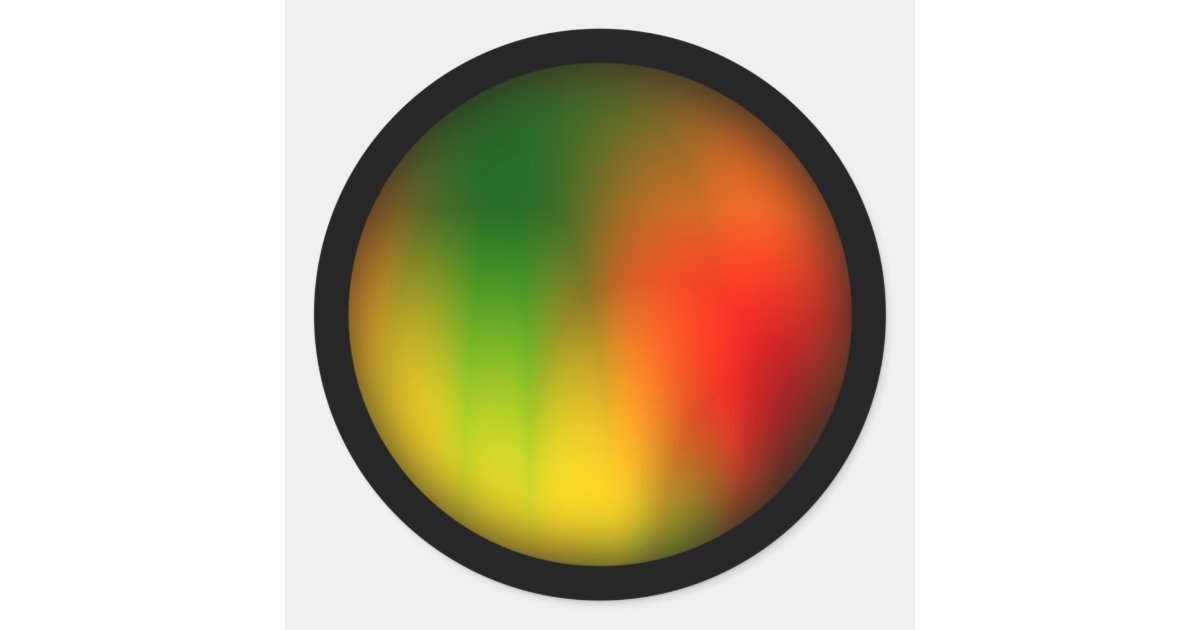 Rasta Splash of Color Classic Round Sticker | Zazzle