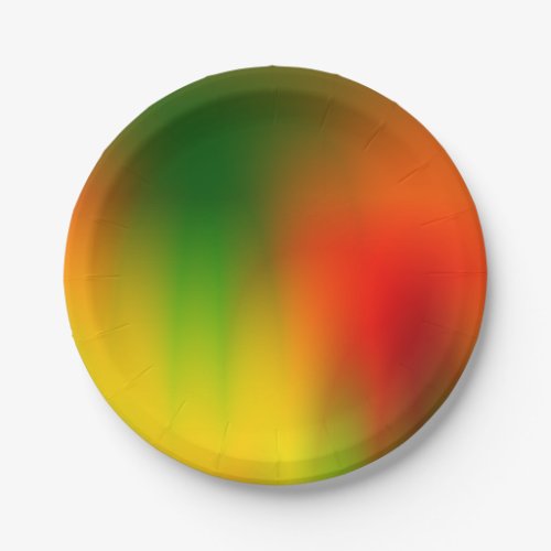 Rasta Splash of Color Paper Plates