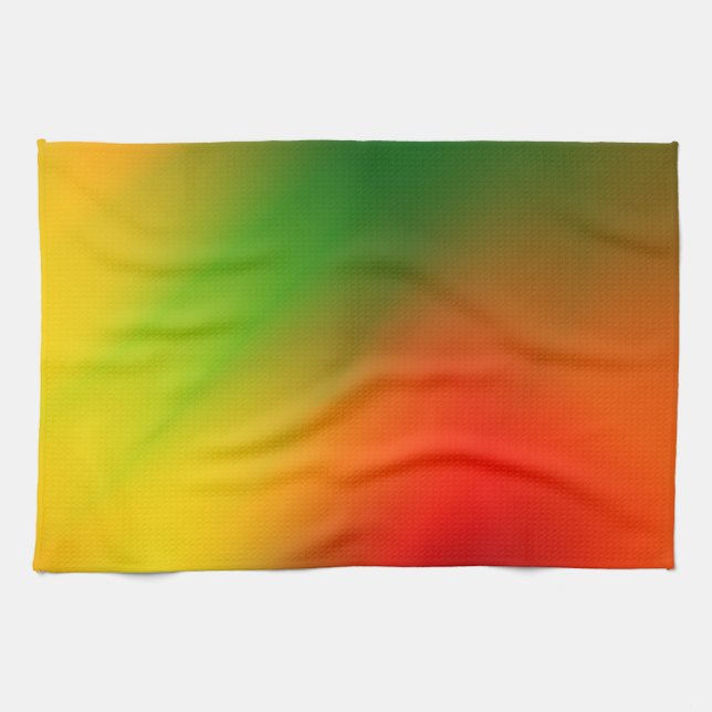 Rasta Splash of Color Towel (Horizontal)