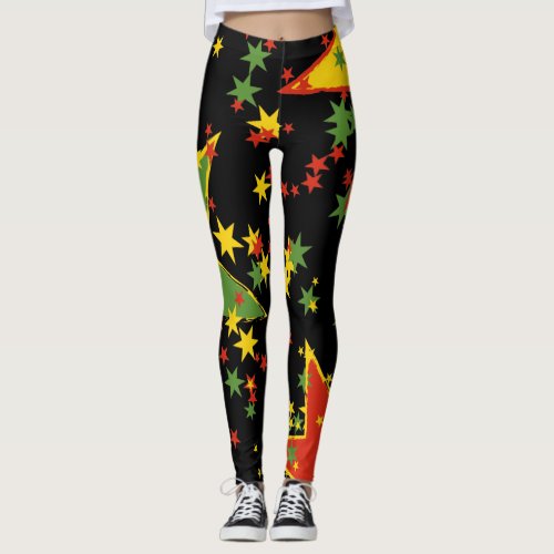 Rasta Star Spangled Leggings