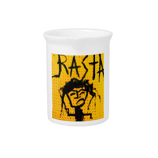 RASTA STICK FIGURE BEVERAGE PITCHER