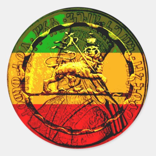 Rasta Sticker Lion King of Judah