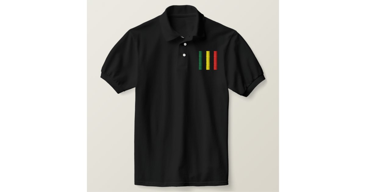 rasta polo shirt