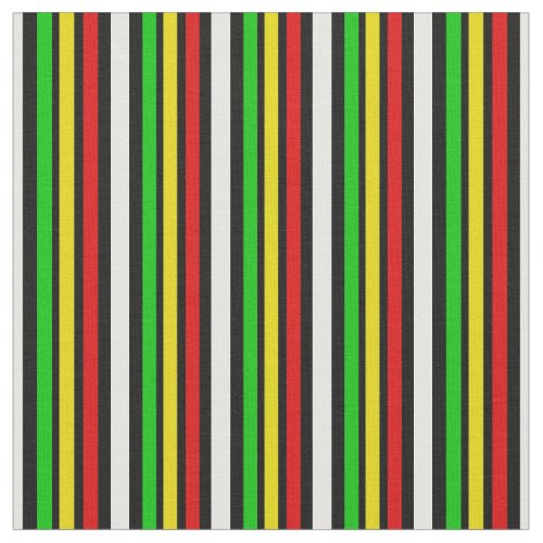 Rasta Stripes With Black Fabric