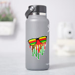 Rasta Sunglasses Melting in the Sun Sticker