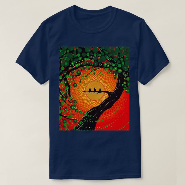 Rasta Three Little Birds 1 T-Shirt (Design Front)