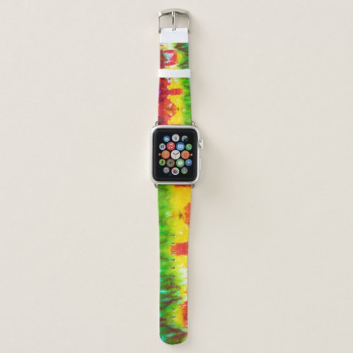 Rasta Tie Dye Apple Watch Band by Akasha Sun