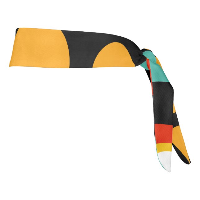 Rasta Tribal Art Tie Headband (Rotate 90)