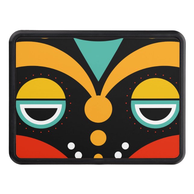 rasta tribal hitch cover (Front)