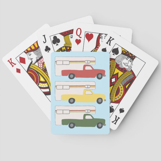 Rasta Truck Campers Retro Motorhome RV Poker Cards (Back)