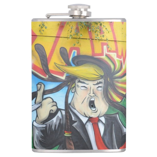 Rasta Trump Flask (Front)