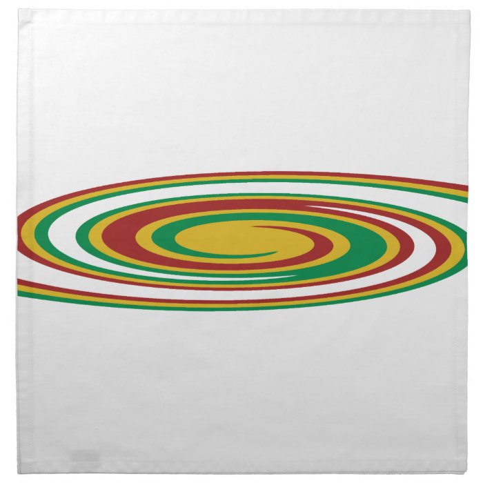 Rasta Twirl Printed Napkin