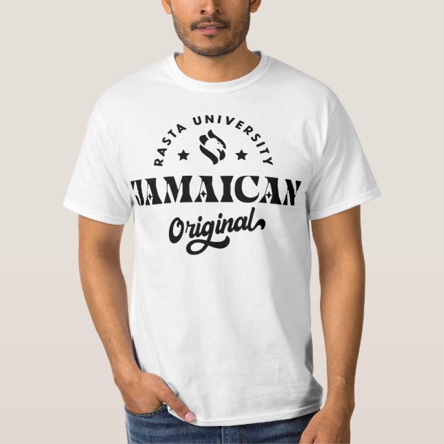 Rasta University Jamaican Original Reggae T-Shirt (Front)