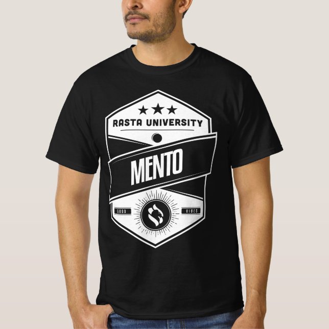 Rasta University Mento Good Vibes Reggae  T-Shirt (Front)