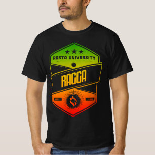 Rasta University Ragga Good Vibes Rasta Reggae  T-Shirt