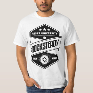 Rasta University Rocksteady Good Vibes Reggae  T-Shirt
