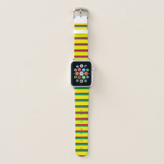 RASTA VINTAGE PREPPY RETRO PATTERN APPLE WATCH BAND