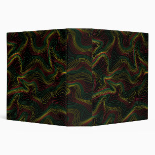 Rasta Waves 3 Ring Binder