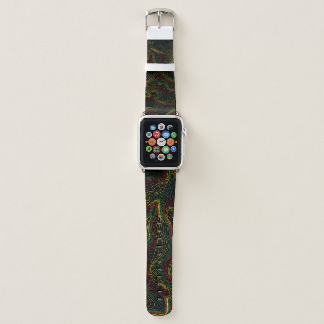 Rasta Waves  Apple Watch Band (Front)