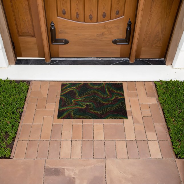Rasta Waves  Doormat (Outdoor)