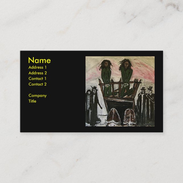 RASTA WITCH TRIALS BUSINESS CARD (Front)