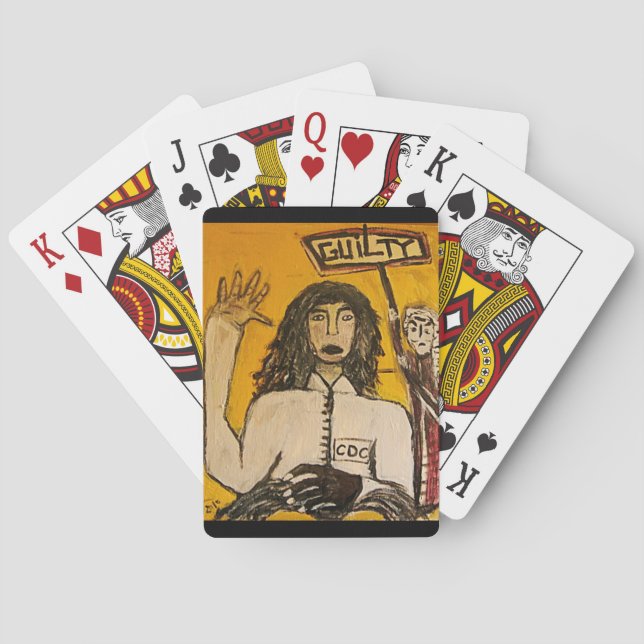 RASTA WITCH TRIALS GUILTY POKER CARDS (Back)