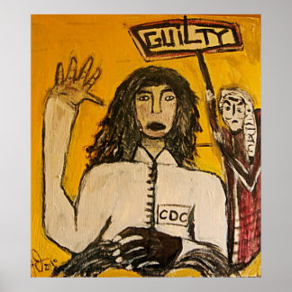 RASTA WITCH TRIALS GUILTY POSTER