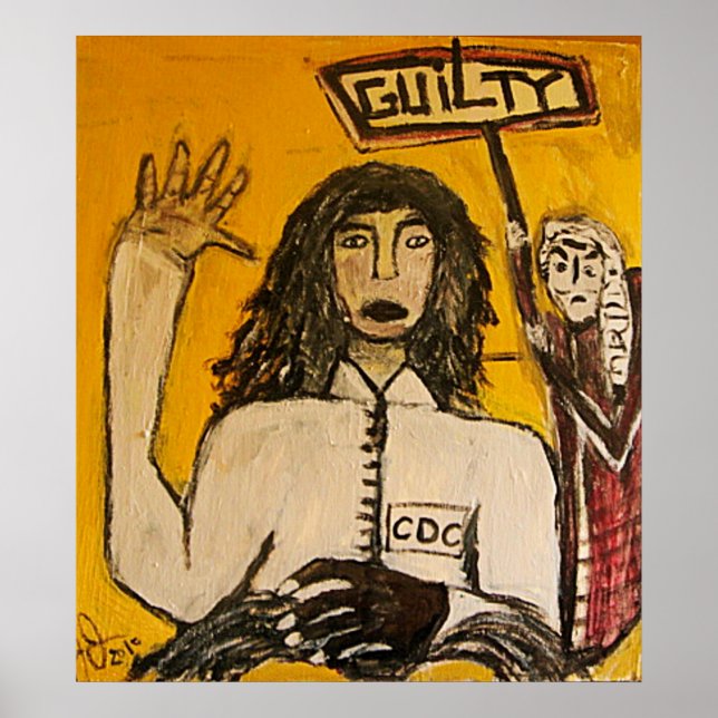 RASTA WITCH TRIALS GUILTY POSTER (Front)