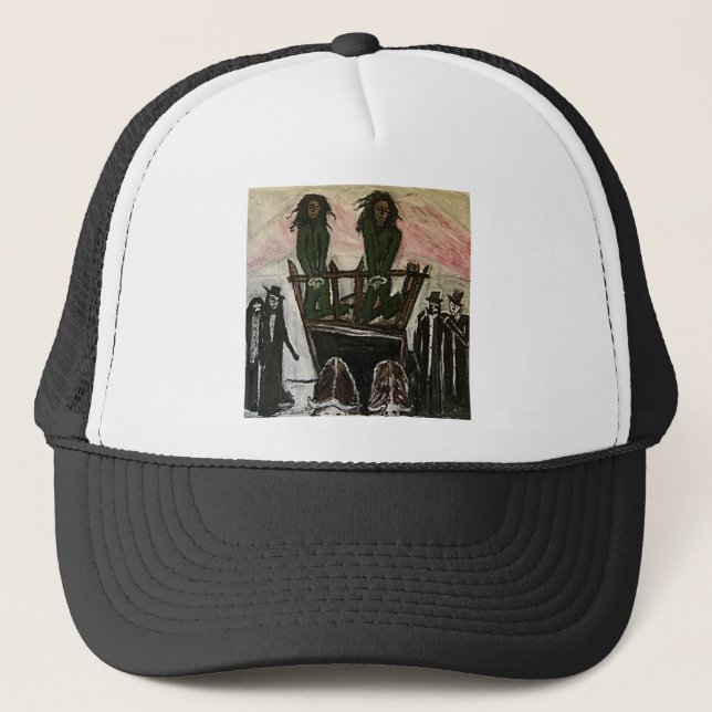 RASTA WITCH TRIALS TRUCKER HAT (Front)