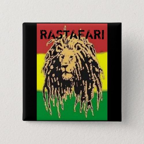 Rastafari Badge Button