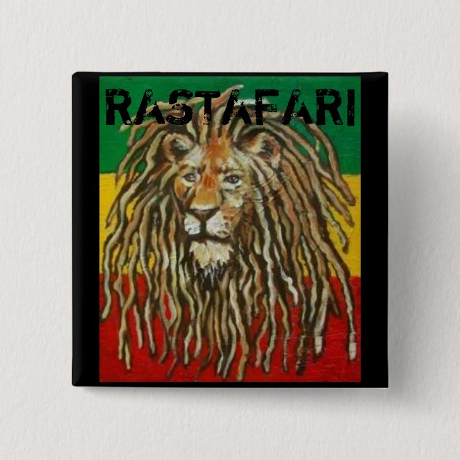 Rastafari Badge Pinback Button (Front)