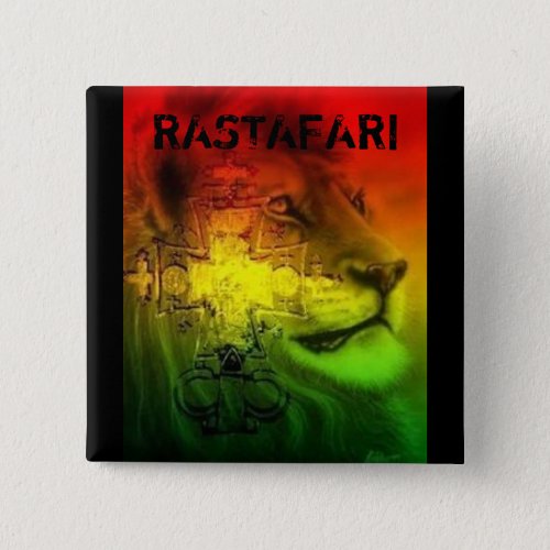 Rastafari Badge Pinback Button