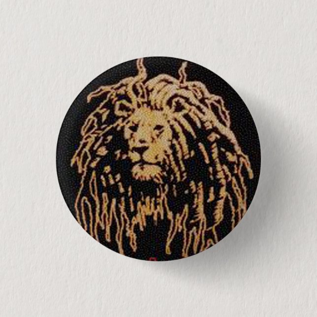 Rastafari Badge Pinback Button (Front)