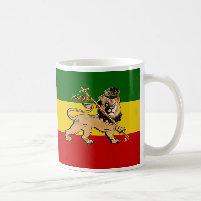Rastafari Bob Marley Religion Mug Tea Cup (Right)