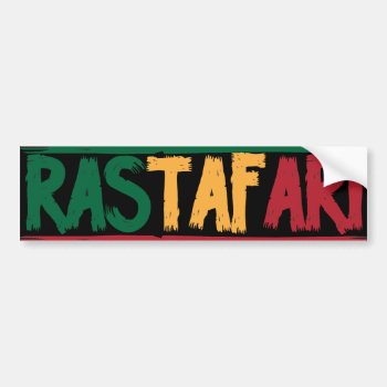 Rastafari Bumper Sticker by brev87 at Zazzle