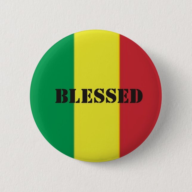 Rastafari Button (Front)