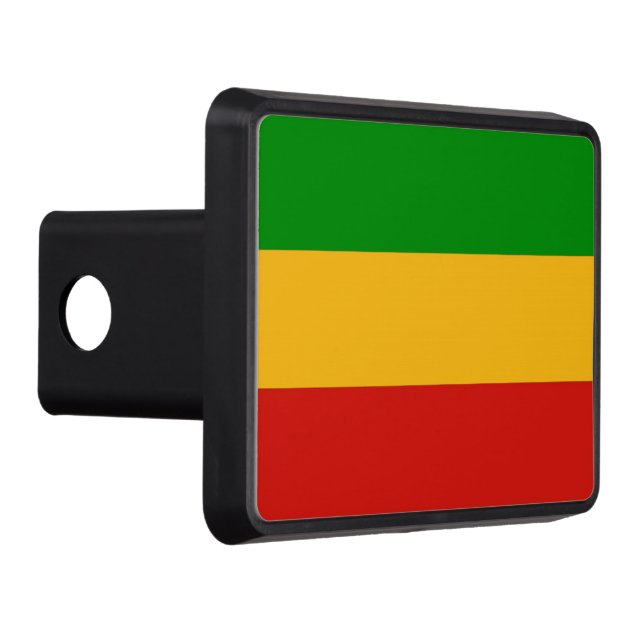 RASTAFARI FLAG COLORS + your ideas Hitch Cover (Right)