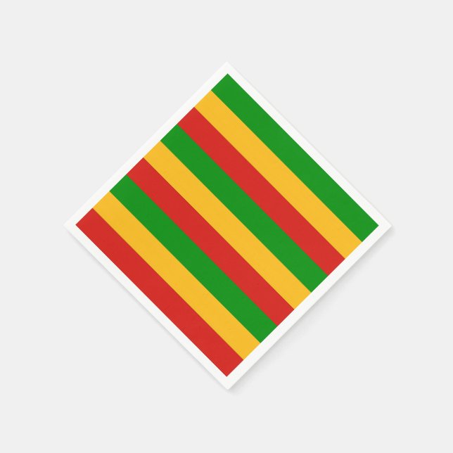 RASTAFARI FLAG COLORS + your ideas Napkins (Corner)