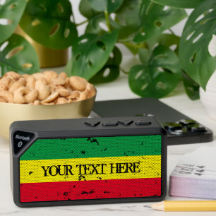 Rastafari flag reggae theme custom bluetooth speaker