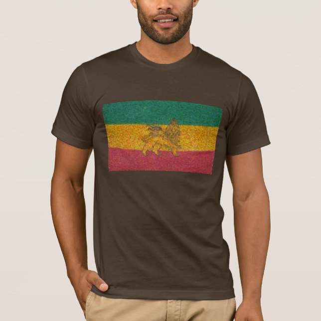 Rastafari flag Van Gogh style T-Shirt (Front)